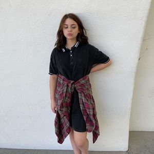 Upcycled polo t-shirt dress dress